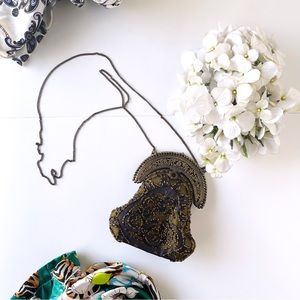 Vintage Beaded Evening Clutch Made in India